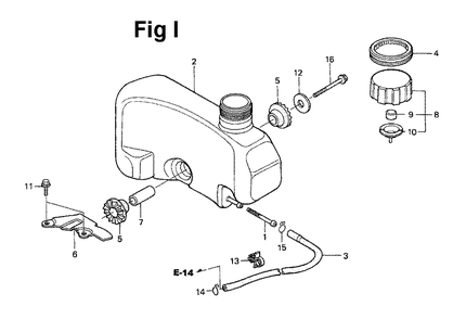 Fig-8 Diagram and Parts List for GXV120 Type A1L2 Honda Engine