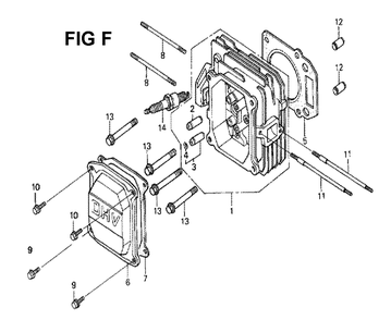 Fig-9 Diagram and Parts List for GXV160K1 Type N6S Honda Engine