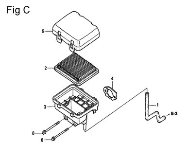 Fig-3 Diagram and Parts List for GC160 Type VXU Honda Engine
