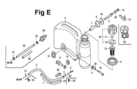 Part Location Diagram of 17516-896-700 Toro RUBBER B-MOUNTING, TANK