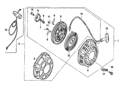 Fig-0 Diagram and Parts List for GX160K1 Type LH Honda Engine