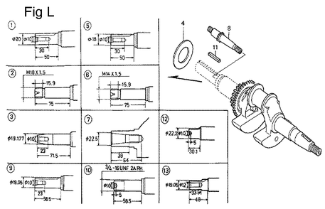 Fig-12 Diagram and Parts List for GC160A Type QHL Honda Engine