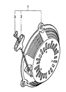 Fig-0 Diagram and Parts List for GC135 Type VHJ Honda Engine