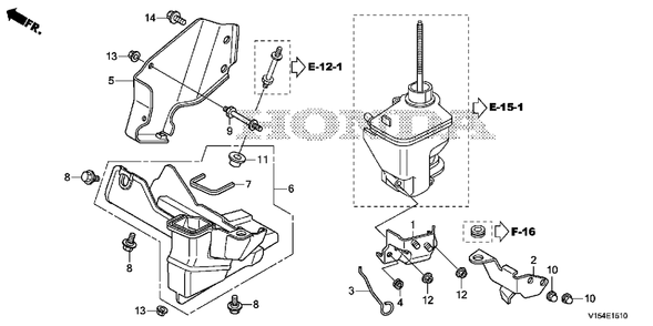 Air Guide Diagram and Parts List for HSM1336IK2 (Type  ATDR)(SBCJ-5500001 - 5509999) Honda Snow Blower