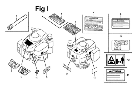 Fig-10 Diagram and Parts List for GXV160UH2 Type N1 Honda Engine
