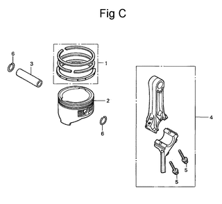 Fig-3 Diagram and Parts List for GC160 Type QHA Honda Engine
