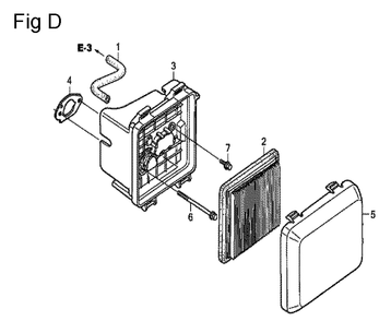 Fig-4 Diagram and Parts List for GCV135 Type N7E2 Honda Engine