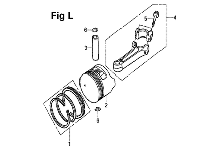 Fig-5 Diagram and Parts List for GXV160UH2 Type N1 Honda Engine