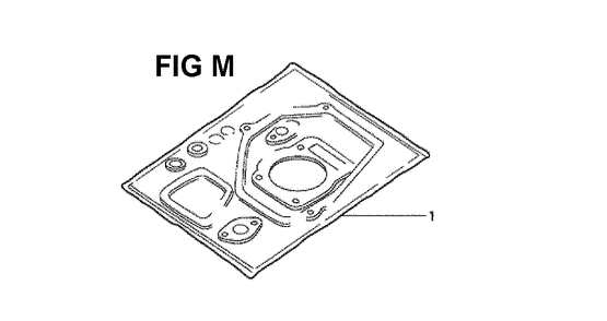 Fig-7 Diagram and Parts List for GXV160K1 Type A1 Honda Engine