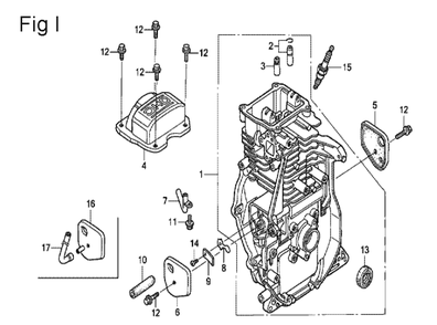 Fig-9 Diagram and Parts List for GX100U Type QAD Honda Engine