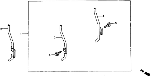 Part Location Diagram of 82119-751-900 Honda Post, R. Support