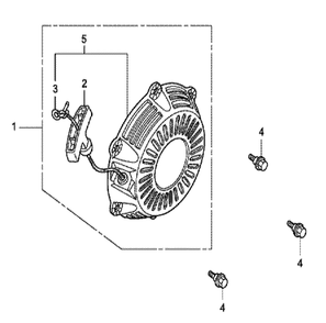 Fig-0 Diagram and Parts List for GX100U Type SE Honda Engine
