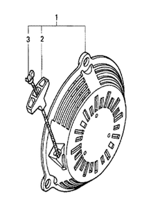 Fig-0 Diagram and Parts List for GC160 Type VXU Honda Engine