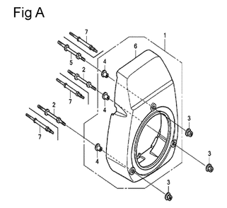 Fig-1 Diagram and Parts List for GC160 Type QHC Honda Engine