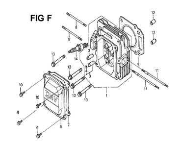 Fig-2 Diagram and Parts List for GXV160K1 Type N12 Honda Engine