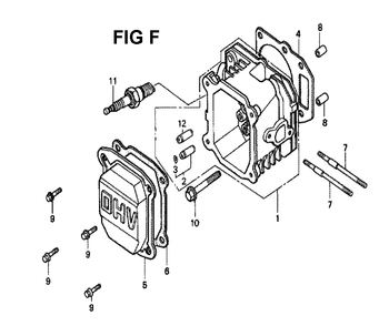 Fig-9 Diagram and Parts List for GXV140 Type MAJ Honda Engine