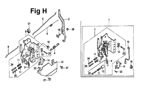 Fig-8 Diagram and Parts List for GXV160 Type A1L2 Honda Engine