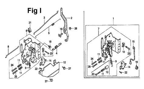 Fig-8 Diagram and Parts List for GXV160 Type N1E2 Honda Engine