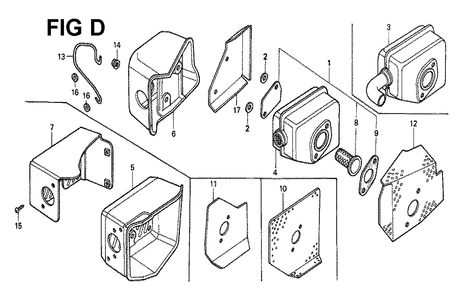 Fig-4 Diagram and Parts List for GXV160 Type SFL Honda Engine