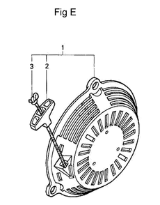 Fig-5 Diagram and Parts List for GC190A Type DHAF Honda Engine