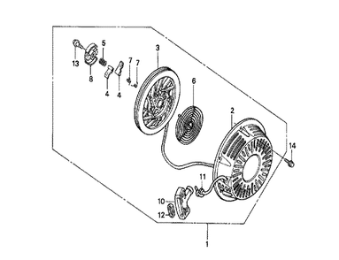 Part Location Diagram of 13310-ZH9-840 Honda Crankshaft Comp.