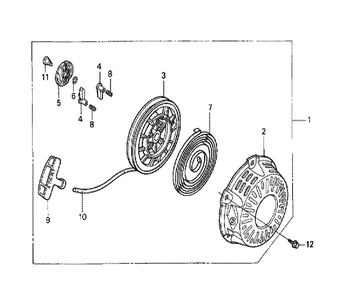 Fig-0 Diagram and Parts List for GX120K1 (LX4)(43-9099999) Honda Engine