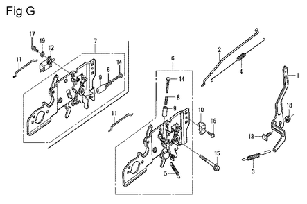 Fig-7 Diagram and Parts List for GCV160LE Type N7A1 Honda Engine
