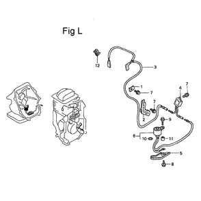 Fig-12 Diagram and Parts List for GC135 Type PXA Honda Engine