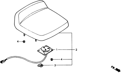 Part Location Diagram of 35800-751-003 Honda Switch Assembly., Seat