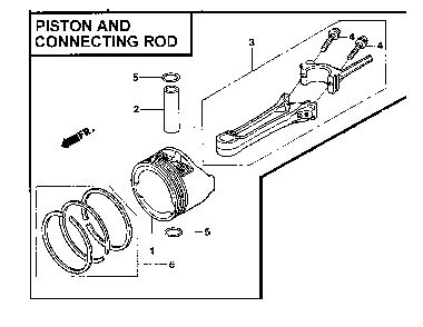 Part Location Diagram of 13101-Z2A-010 Honda Piston