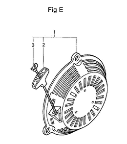 Fig-5 Diagram and Parts List for GC190A Type QEA2 Honda Engine