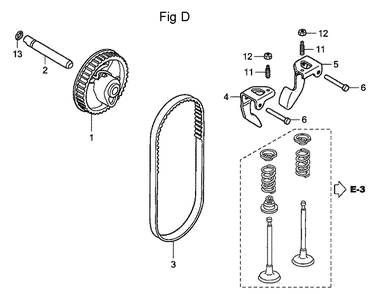 Fig-4 Diagram and Parts List for GC160A Type PHA Honda Engine