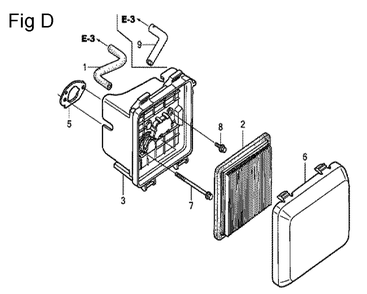 Fig-4 Diagram and Parts List for GCV160A Type S1A Honda Engine