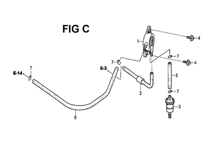 Fig-8 Diagram and Parts List for GXV530 U3-1070150 Honda Engine
