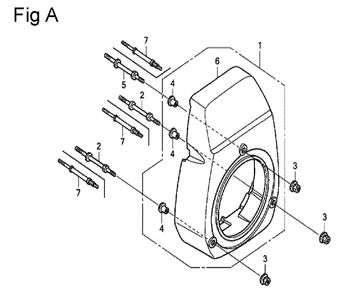 Fig-1 Diagram and Parts List for GC160 Type SHE Honda Engine