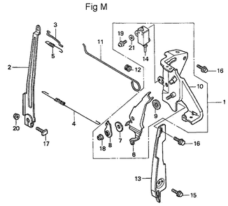 Fig-13 Diagram and Parts List for GC190A Type QEA Honda Engine
