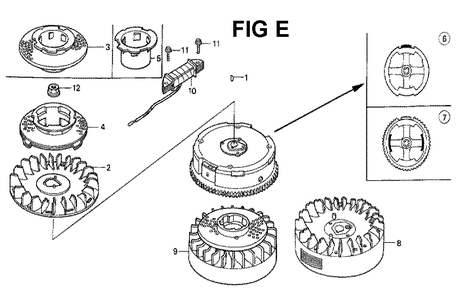 Fig-5 Diagram and Parts List for GXV160K1 Type SFL Honda Engine