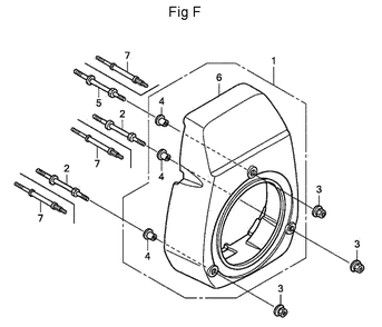 Fig-6 Diagram and Parts List for GC160A Type QEA Honda Engine