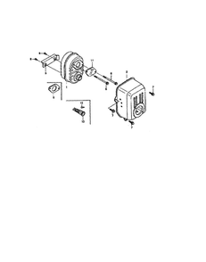 Muffler Diagram and Parts List for GCV-160-AQHA2  Honda Engine