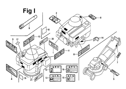 Fig-8 Diagram and Parts List for GXV160 Type A1 Honda Engine