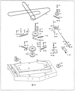 Part Location Diagram of 76182-VE4-701 Honda V-Belt, Deck