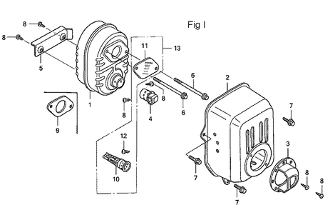 Fig-9 Diagram and Parts List for GC160A Type QHA Honda Engine