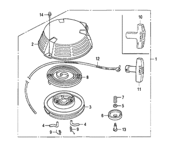 Fig-0 Diagram and Parts List for GXV160UH2 Type T1AT Honda Engine