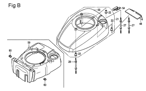 Fig-2 Diagram and Parts List for GCV160LA0 Type S1A Honda Engine