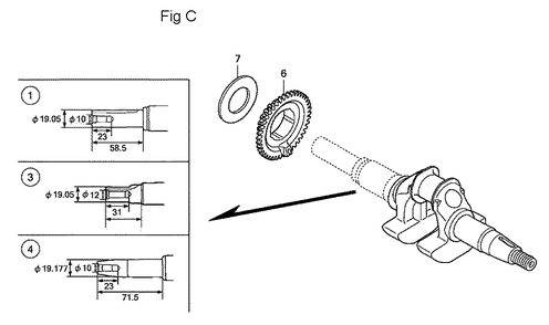 Fig-3 Diagram and Parts List for GC160LA Type QHA Honda Engine