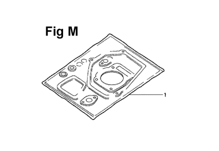 Fig-12 Diagram and Parts List for GXV140 Type N1Y Honda Engine