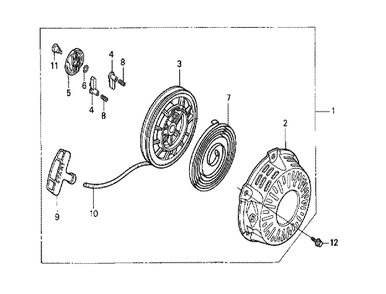 Fig-0 Diagram and Parts List for GX120K1 (KR)(43-9999999) Honda Engine