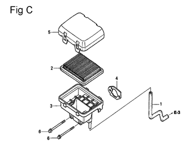 Fig-3 Diagram and Parts List for GC160 Type SHJ Honda Engine
