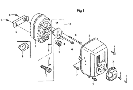 Fig-9 Diagram and Parts List for GC160A Type DHAF Honda Engine
