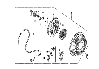 Fig-0 Diagram and Parts List for GX270U Type QAG Honda Engine
